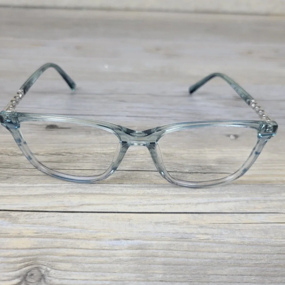 Marchon NYC Eyeglasses Frames M-5008 320 Blue Green Chain Link Women‎ 53-16-140
